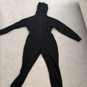 Old Navy Black Hooded Jumpsuit